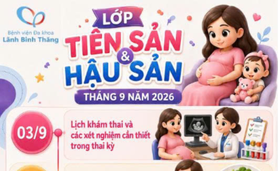 Lớp học tiền sản và hậu sản tháng 09 năm 2026